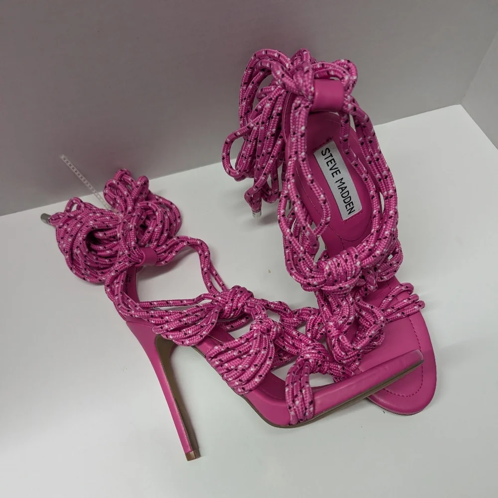 Steve Madden Fuchsia Knotted Heels